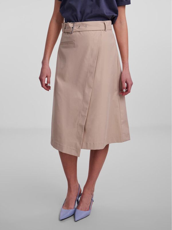 Pieces Pieces Пола тип трапец 17141724 Бежов Regular Fit