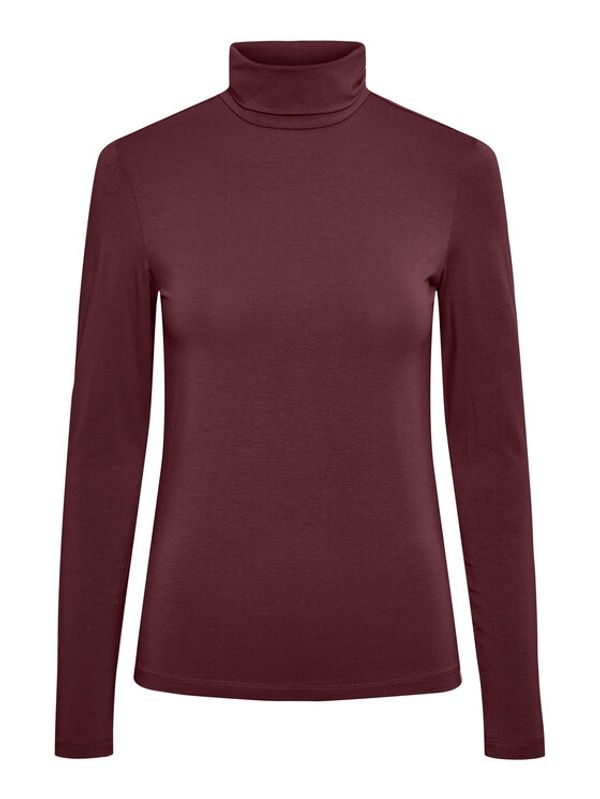 Pieces Pieces Поло 17108494 Бордо Slim Fit