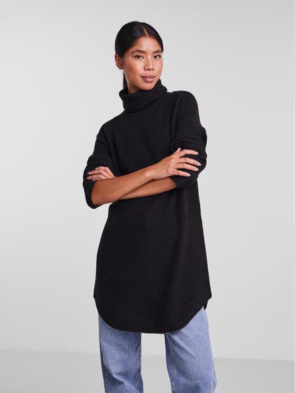 Pieces Pieces Поло Ellen 17098263 Черен Relaxed Fit