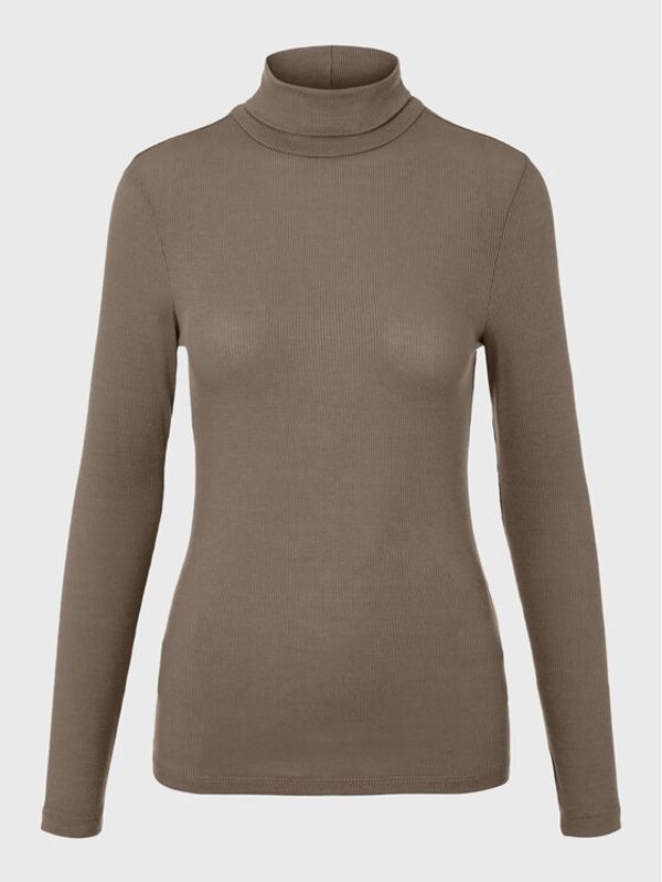 Pieces Pieces Поло Pippi 17110549 Бежов Slim Fit