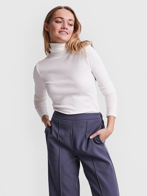 Pieces Pieces Поло Pippi 17110549 Бял Slim Fit