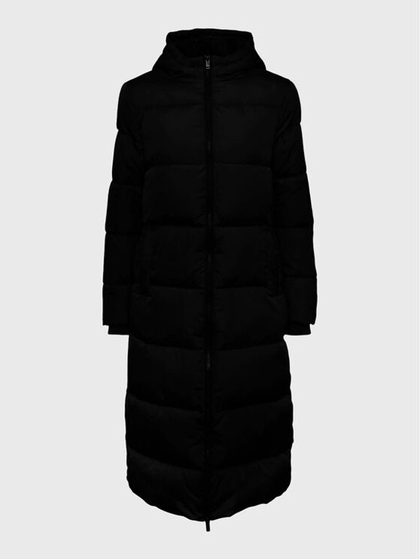 Pieces Pieces Пухено яке Bee 17127426 Черен Oversize