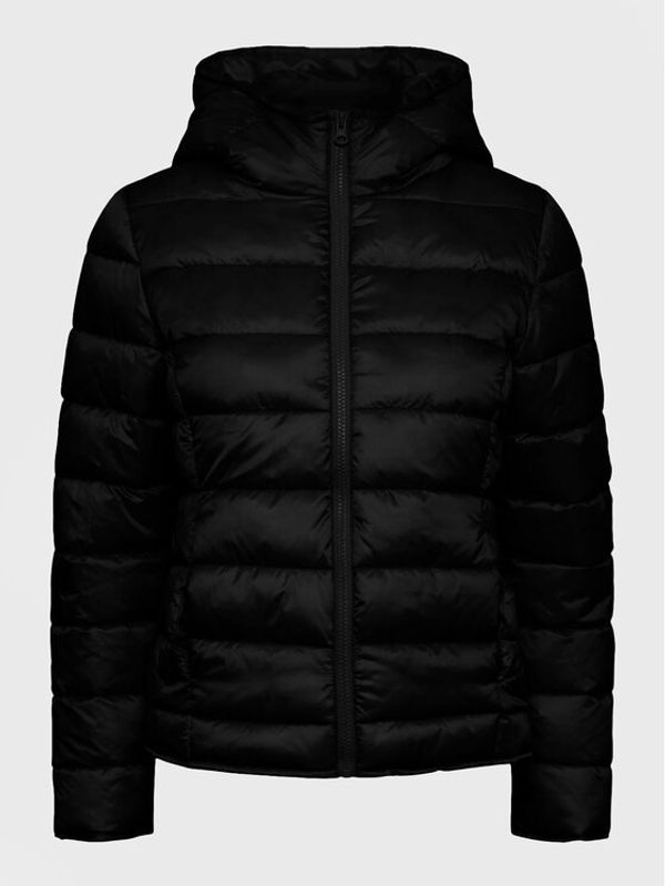 Pieces Pieces Пухено яке Birdie 17127378 Черен Regular Fit