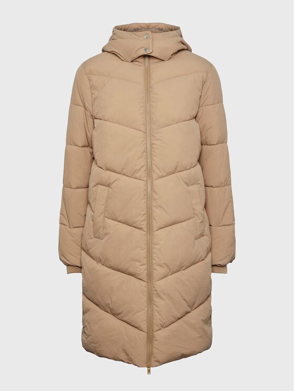 Pieces Pieces Пухено яке Jamilla 17126619 Бежов Oversize