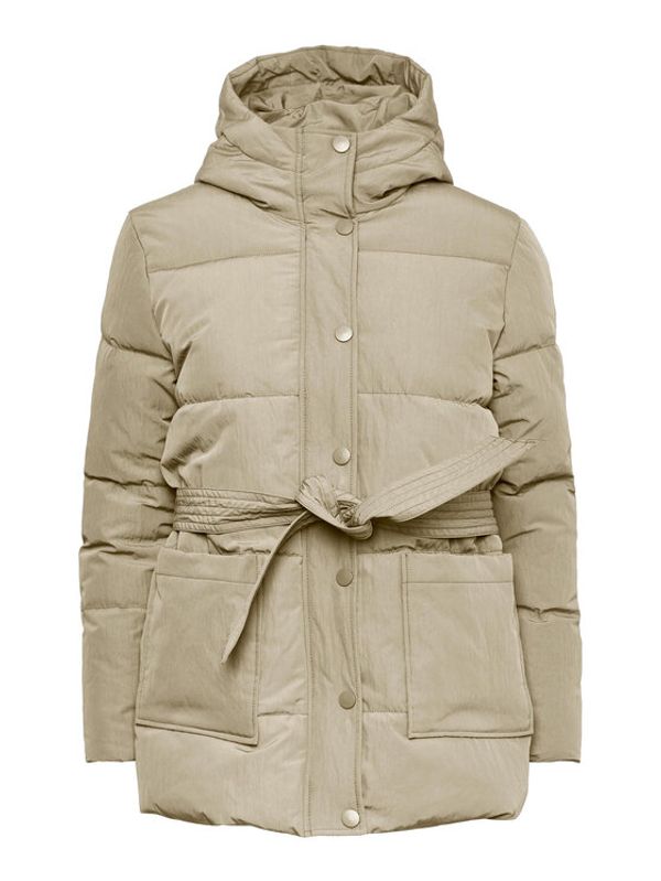 Pieces Pieces Пухено яке Nidone 17128174 Бежов Regular Fit