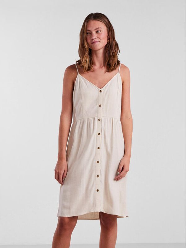 Pieces Pieces Рокля 17132924 Сив Regular Fit