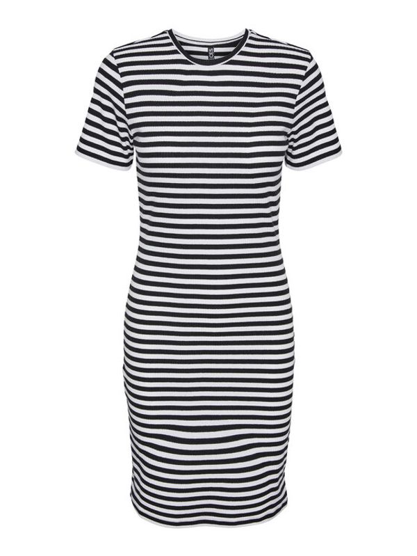 Pieces Pieces Рокля 17134049 Бял Regular Fit