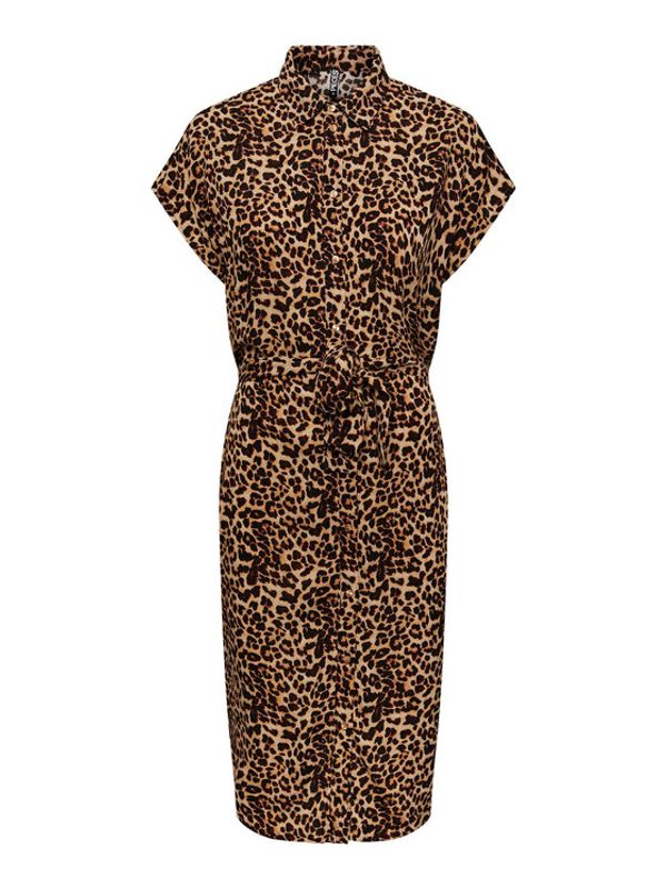 Pieces Pieces Рокля тип риза 17111420 Черен Long Line Fit