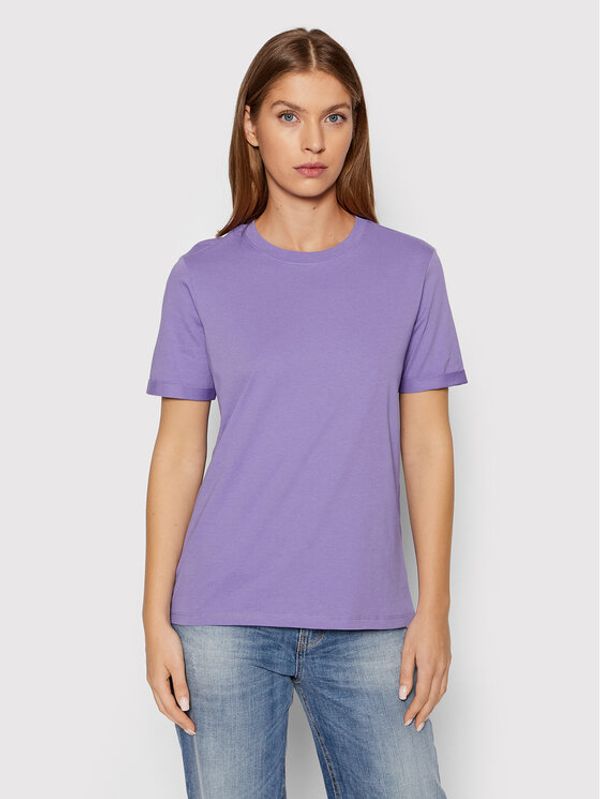 Pieces Pieces Тишърт Ria 17086970 Виолетов Regular Fit