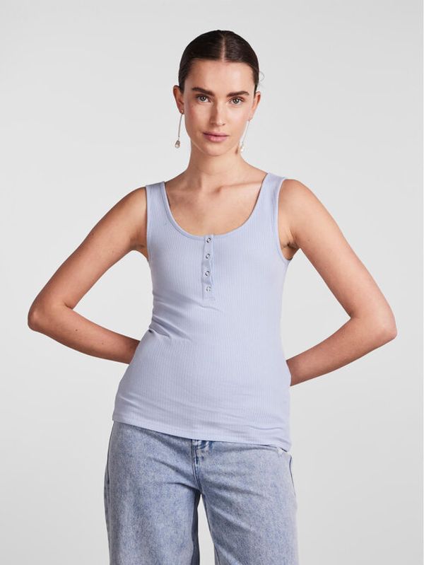 Pieces Pieces топ 17101438 Син Slim Fit