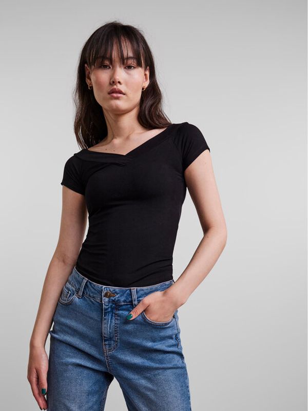 Pieces Pieces топ 17106393 Черен