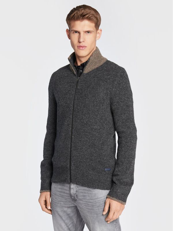 Pierre Cardin Pierre Cardin Кардиган 50429/000/5023 Сив Regular Fit