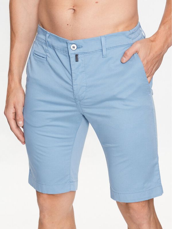 Pierre Cardin Pierre Cardin Шорти от плат 34770/000/4007 Син Modern Fit