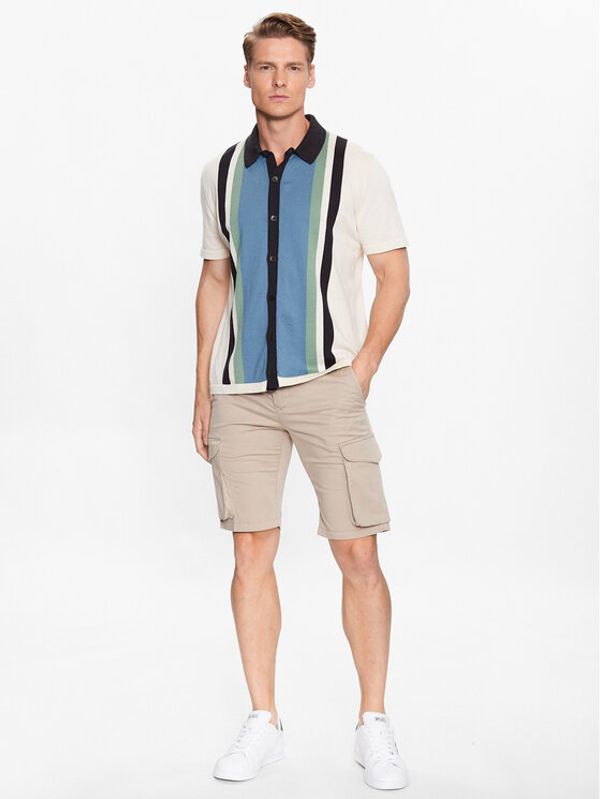 Pierre Cardin Pierre Cardin Шорти от плат 34820/000/4007 Бежов Modern Fit