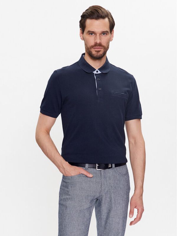 Pierre Cardin Pierre Cardin Тениска с яка и копчета 20504/000/2030 Тъмносин Regular Fit