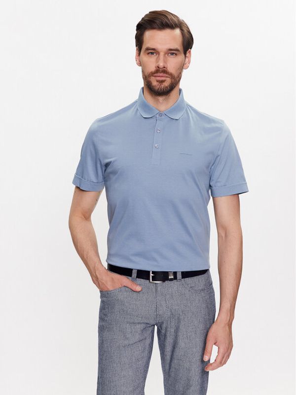 Pierre Cardin Pierre Cardin Тениска с яка и копчета 20584/000/2034 Син Modern Fit