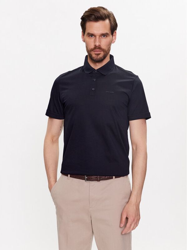 Pierre Cardin Pierre Cardin Тениска с яка и копчета 20584/000/2034 Тъмносин Modern Fit