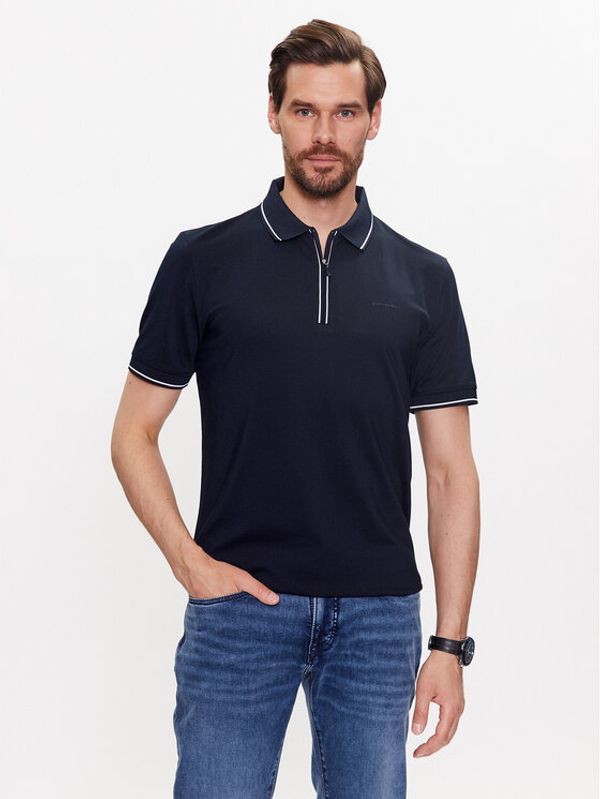 Pierre Cardin Pierre Cardin Тениска с яка и копчета 20685/000/2050 Тъмносин Modern Fit