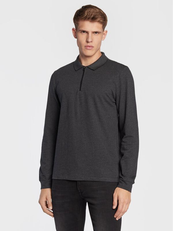 Pierre Cardin Pierre Cardin Тениска с яка и копчета 30165/000/3011 Сив Regular Fit