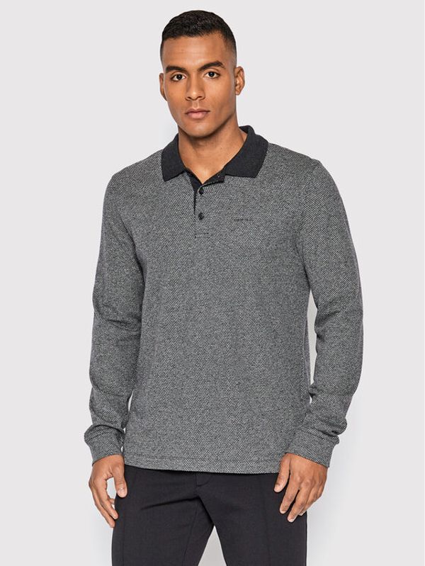 Pierre Cardin Pierre Cardin Тениска с яка и копчета 30174/000/3012 Сив Regular Fit