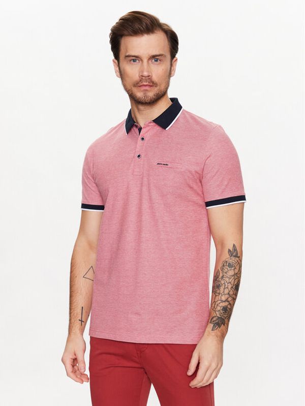 Pierre Cardin Pierre Cardin Тениска с яка и копчета C5 20514/000/2031 Розов Regular Fit