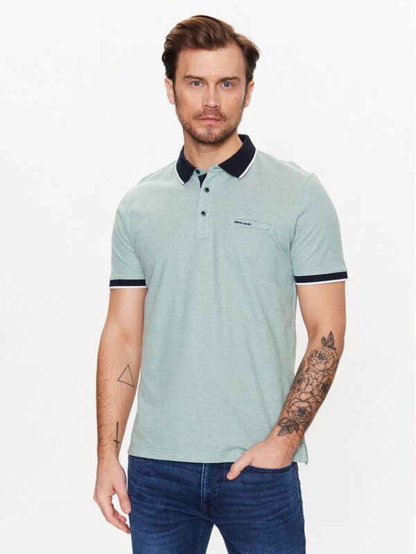 Pierre Cardin Pierre Cardin Тениска с яка и копчета C5 20514/000/2031 Зелен Regular Fit