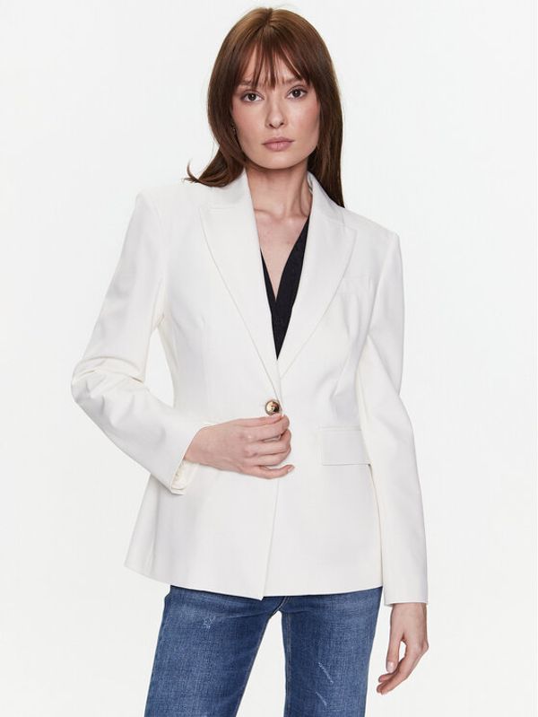 Pinko Pinko Блейзър 100180 A0HO Бял Regular Fit