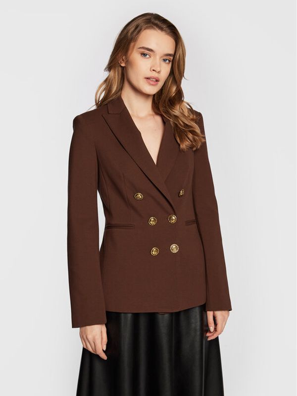 Pinko Pinko Блейзър Alexia 6 1G17VP 1739 Кафяв Regular Fit