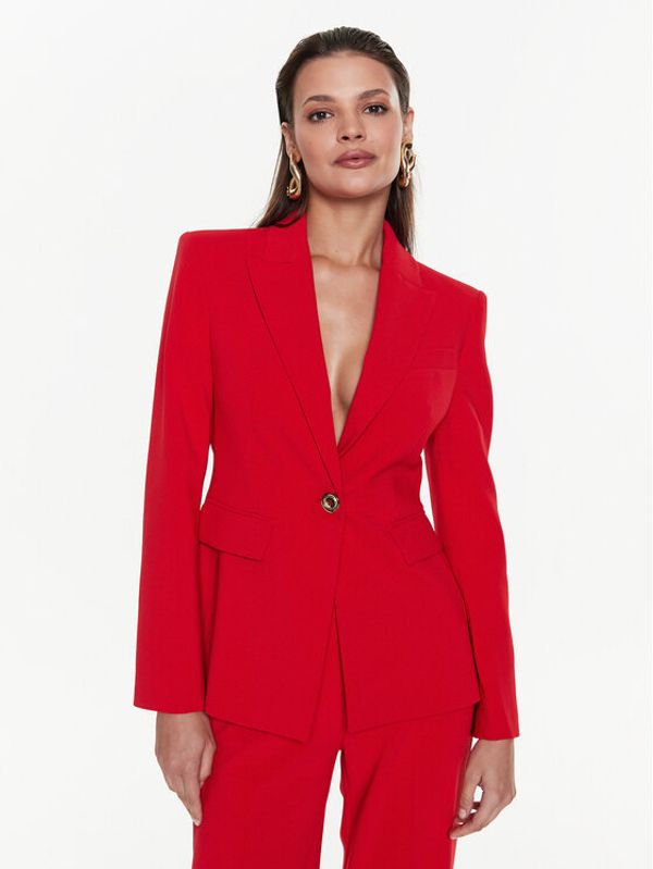 Pinko Pinko Блейзър Humahuaca 100180 7624 Червен Slim Fit