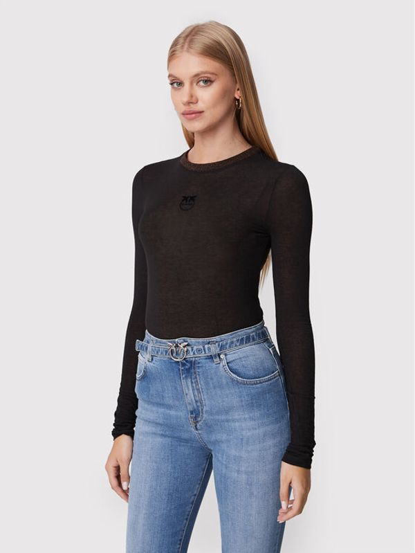 Pinko Pinko Блуза Bell Ville 1G17WC Y7D2 Черен Regular Fit