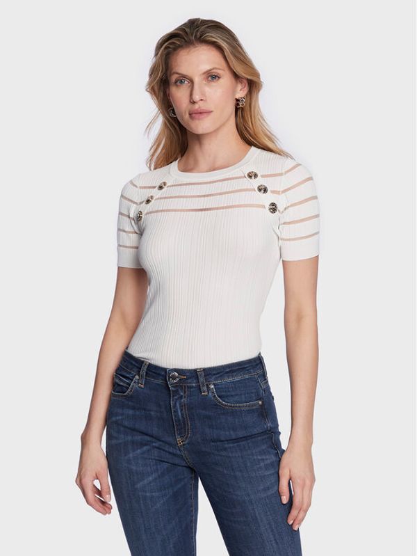 Pinko Pinko Блуза Seaborgio 100412 A0LB Бял Slim Fit