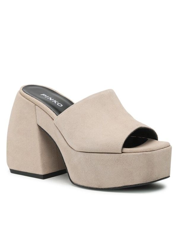 Pinko Pinko Чехли Margaux Wedge PE 23 BLKS1 100653 A0N8 Бежов