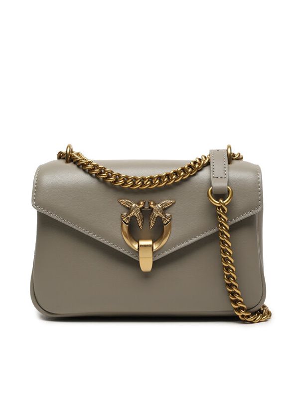 Pinko Pinko Дамска чанта Cupido Messenger Mini Suede AI 23-24 PCPL 101749 A0QO Сив