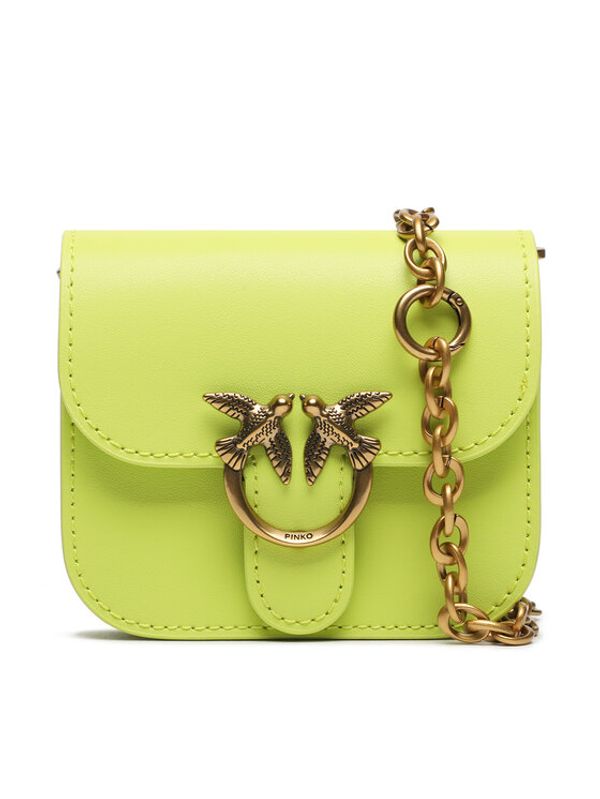 Pinko Pinko Дамска чанта Love Bell Micro AI 23-24 PCPL 100049 A14P Жълт