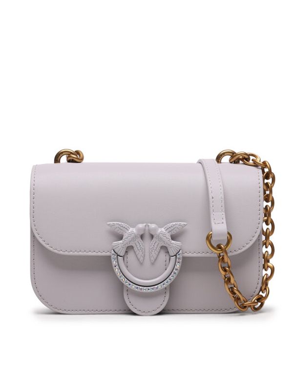Pinko Pinko Дамска чанта Love Bell Mini AI 23-24 PLTT 100048 A10K Сив