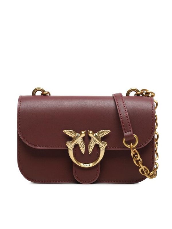 Pinko Pinko Дамска чанта Love Bell Mini AI 23-24 PLTT 100048 A14P Бордо
