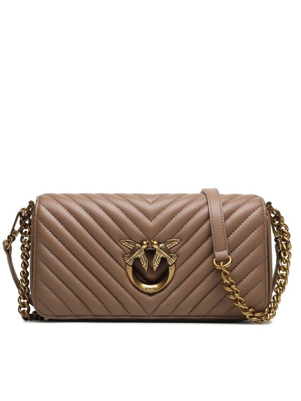 Pinko Pinko Дамска чанта Love Click Baguette Mini AI 23-24 PLTT 100068 A0GK Кафяв