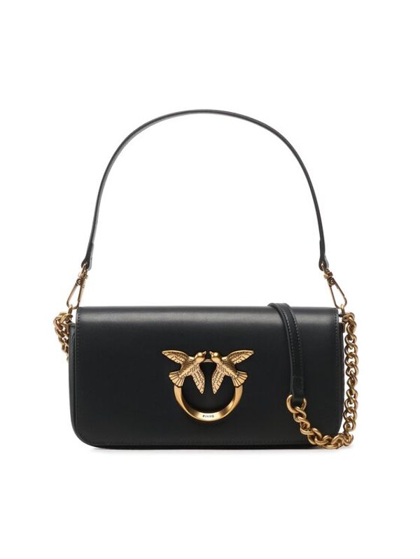 Pinko Pinko Дамска чанта Love Click Baguette Mini Vitello Seta PE 23 PLTT100068 A0F1 Черен