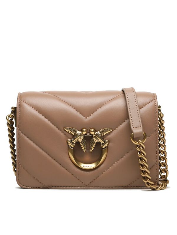 Pinko Pinko Дамска чанта Love Click Mini AI 23-24 PLTT 100067 A136 Кафяв