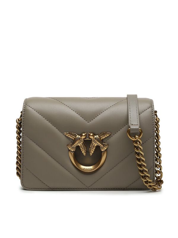 Pinko Pinko Дамска чанта Love Click Mini AI 23-24 PLTT 100067 A136 Сив