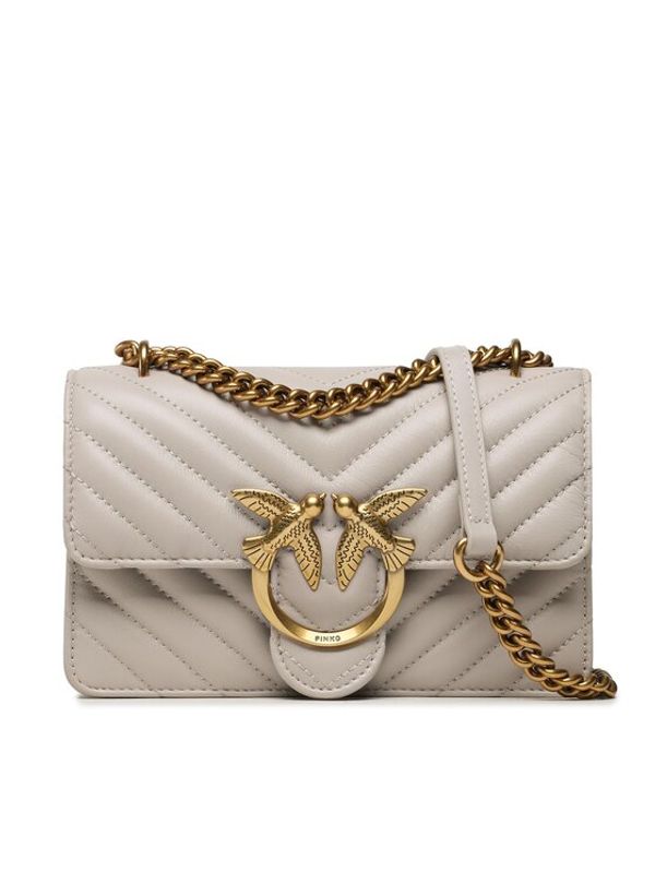 Pinko Pinko Дамска чанта Love Icon Mini Dc 100074 A0GK Сив