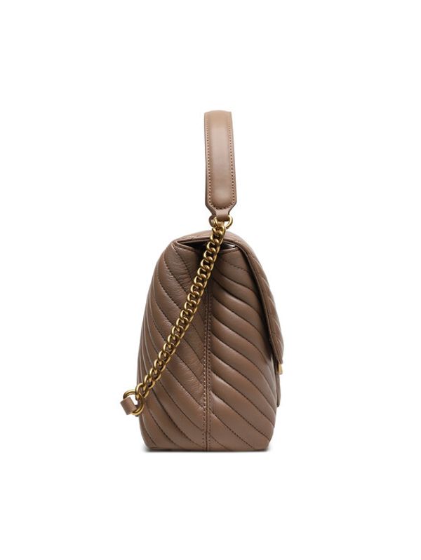 Pinko Pinko Дамска чанта Love Lady Puff Big Cl . AI 23-24 PLTT 100042 A0GK Кафяв