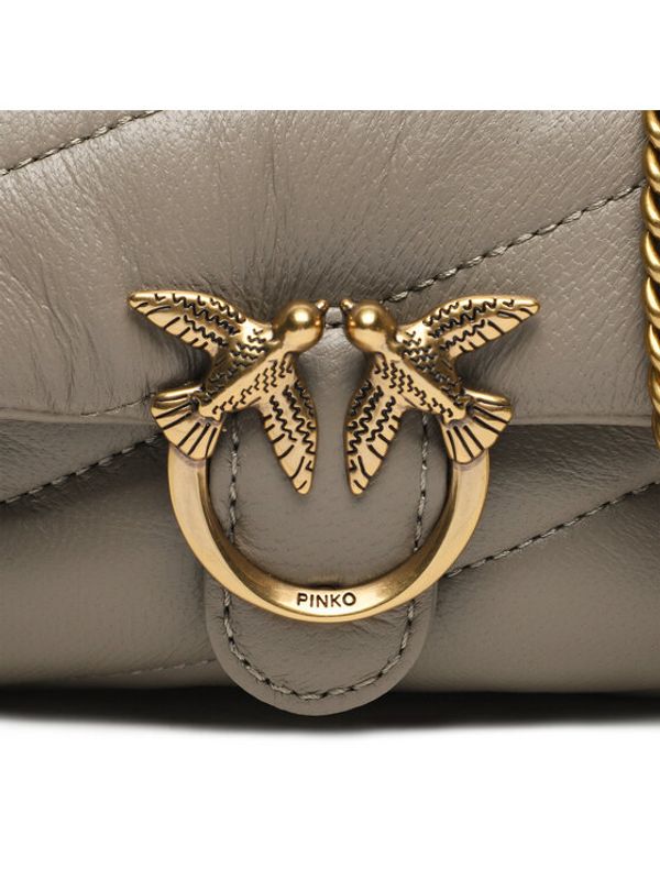 Pinko Pinko Дамска чанта Love Micro Puff C AI 23-24 PCPL 100041 A0F2 Сив