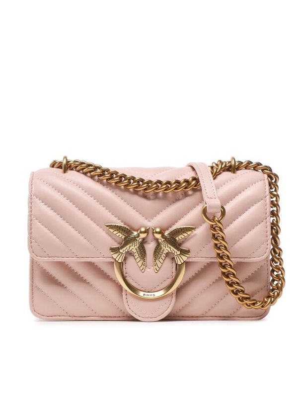 Pinko Pinko Дамска чанта Love One Mini Dc PE 23 PLTT 100074 A0GK Розов