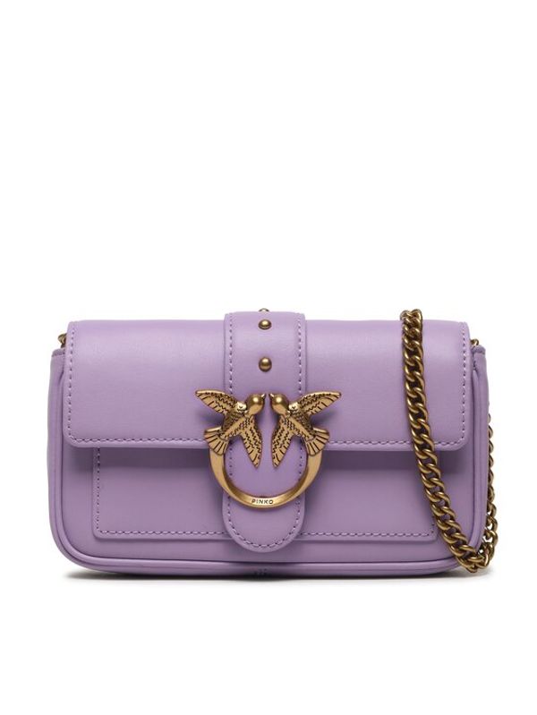 Pinko Pinko Дамска чанта Love One Pocket C AI 23-24 PLTT 100061 A0F1 Виолетов