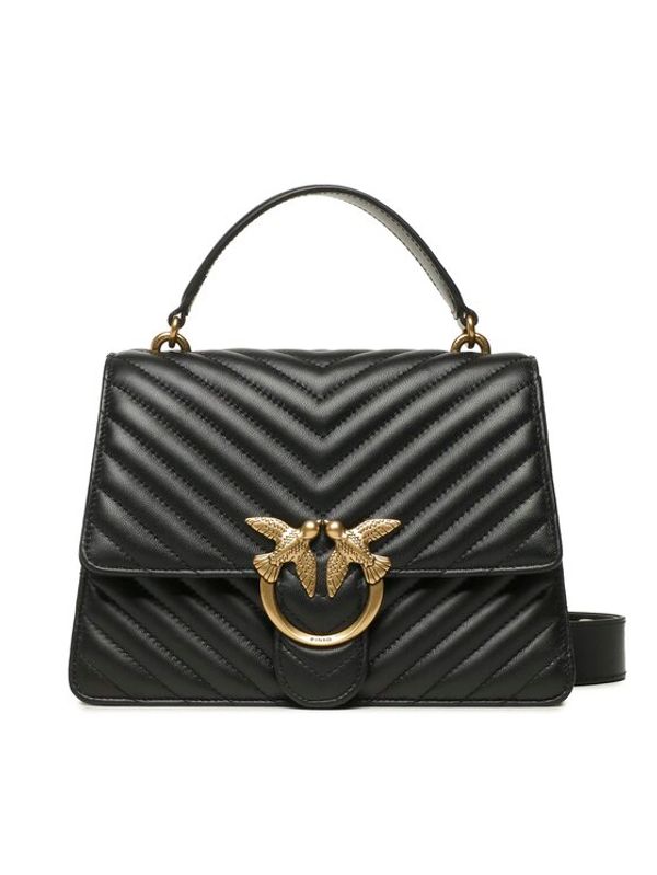 Pinko Pinko Дамска чанта Love One Top Handle Classic Ligh PE 23 PLTT 100066 A0GK Черен