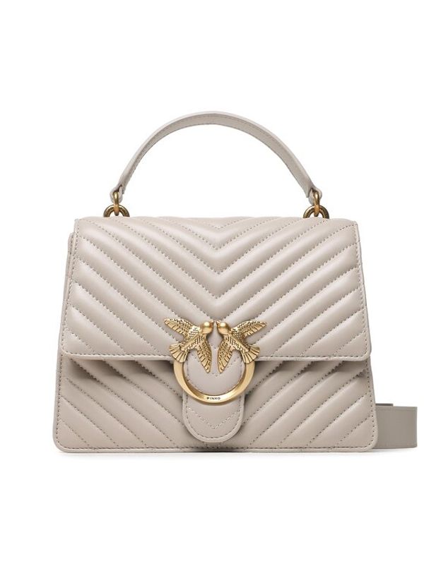 Pinko Pinko Дамска чанта Love One Top Handle Classic Ligh PE 23 PLTT 100066 A0GK Сив