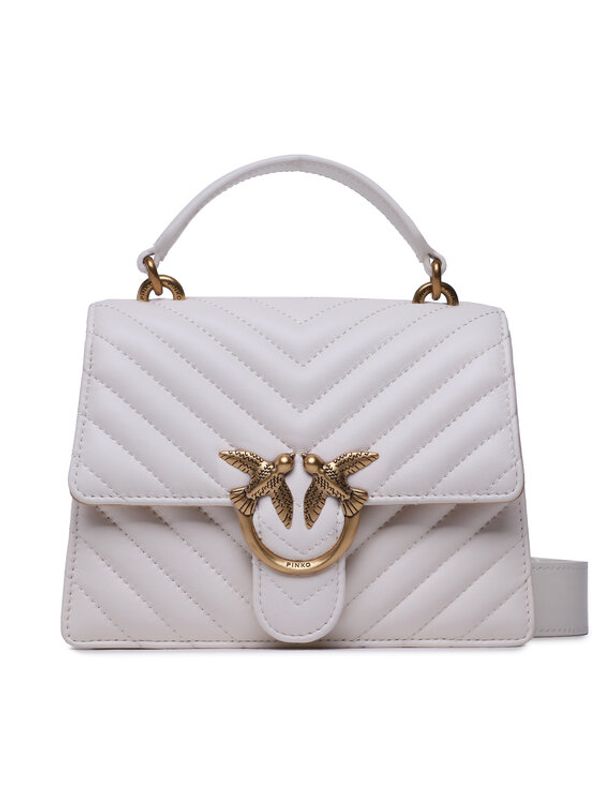 Pinko Pinko Дамска чанта Love One Top Handle Mini Light PE 23 PLTT 100071 A0GK Бял
