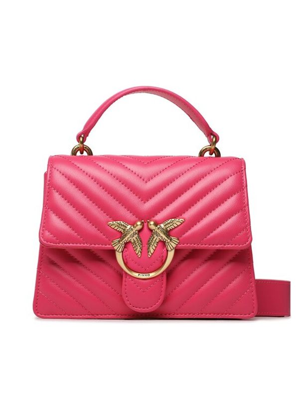 Pinko Pinko Дамска чанта Love Top Handle Mini 100071 A0GK Розов