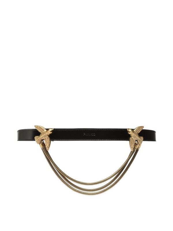 Pinko Pinko Дамски колан Love Berry Evolution 1 H2 Belt PE 23 PLT01 100301 A0F3 Черен